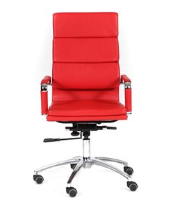 Кресло компьютерное CHAIRMAN 750 экокожа красная в Чите - предосмотр 1